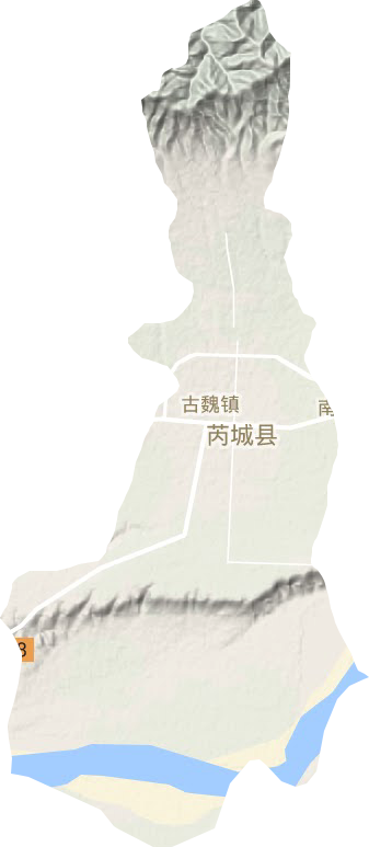 古魏镇地形地图