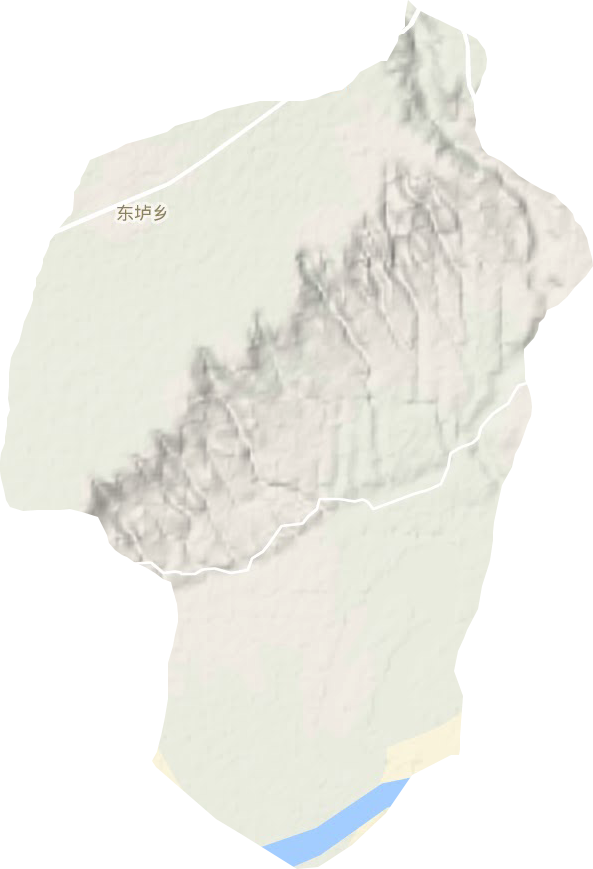 东垆乡地形地图