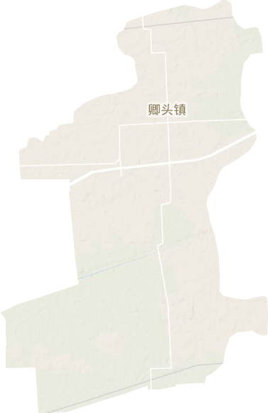 卿头镇地形地图