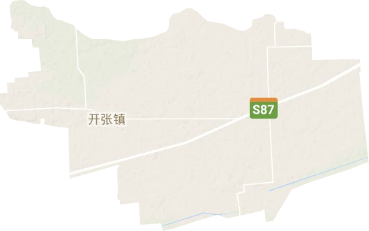 开张镇地形地图