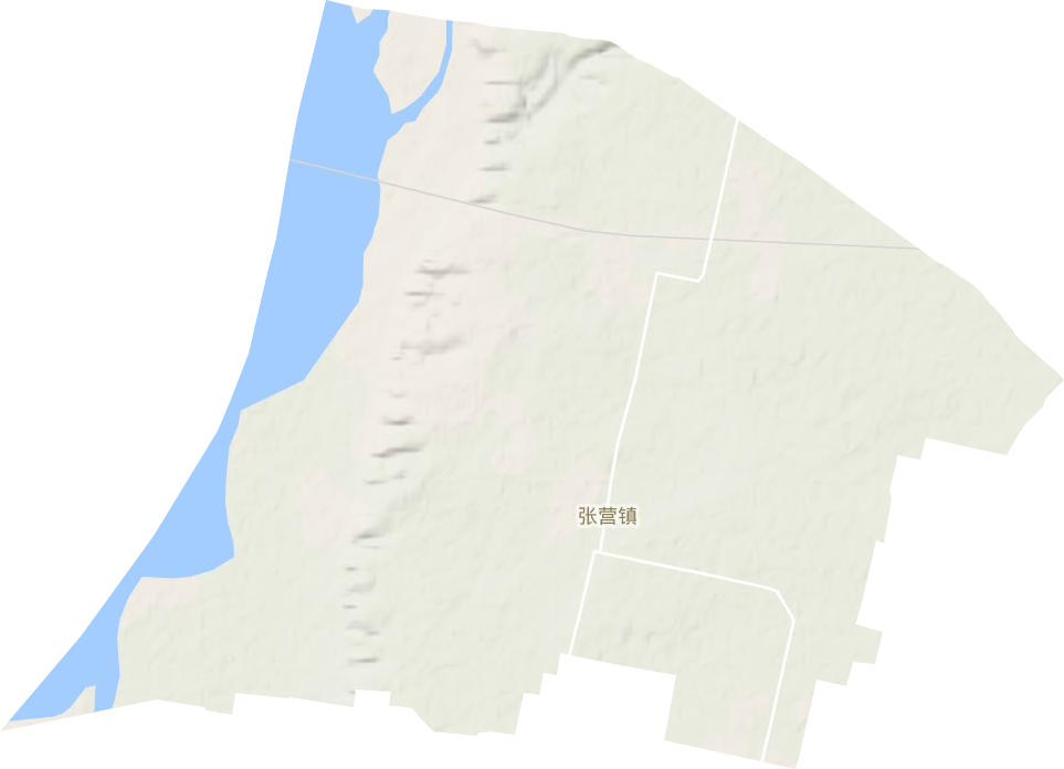 张营镇地形地图