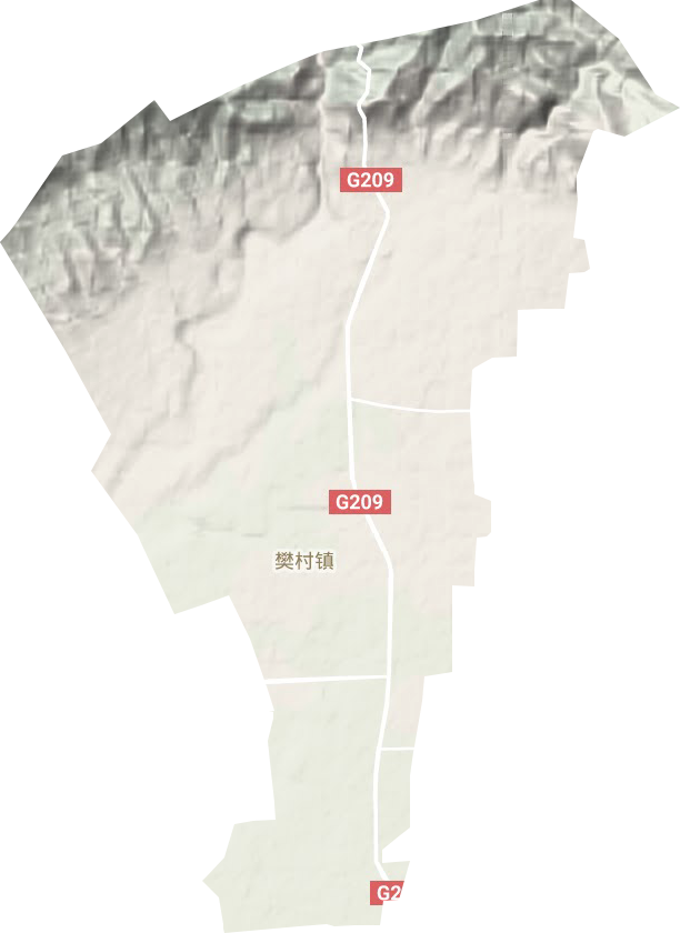 樊村镇地形地图