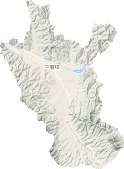 庄磨镇地形地图