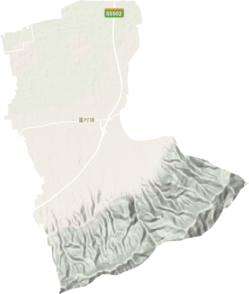 董村镇地形地图