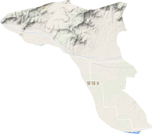 受禄乡地形地图