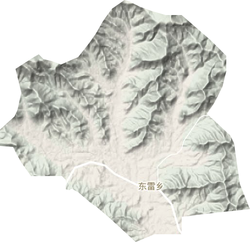 东雷乡地形地图