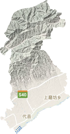 上馆镇地形地图
