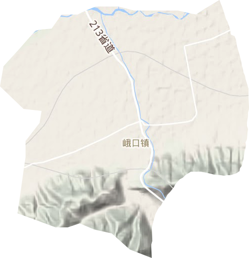 峨口镇地形地图