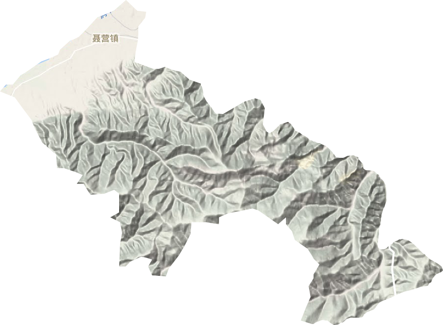 聂营镇地形地图