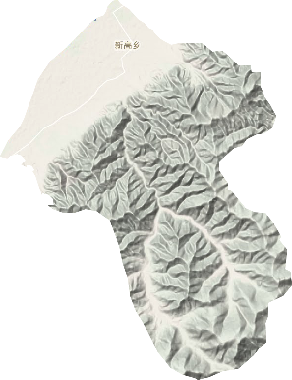 新高乡地形地图