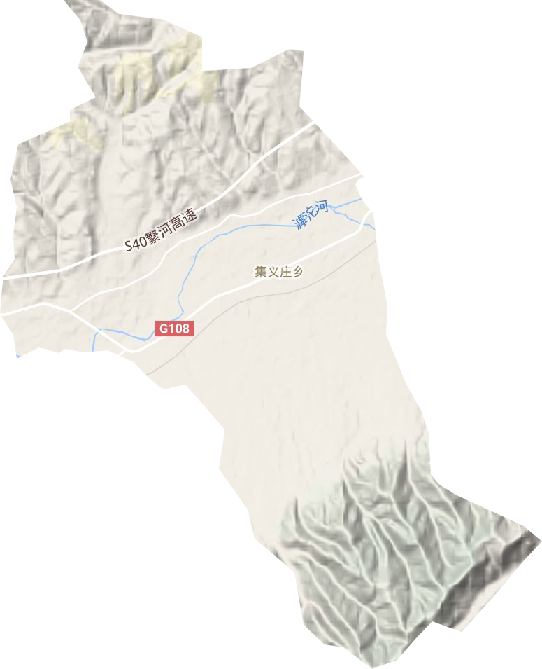 集义庄乡地形地图