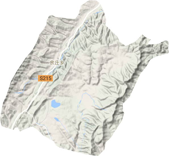余庄乡地形地图