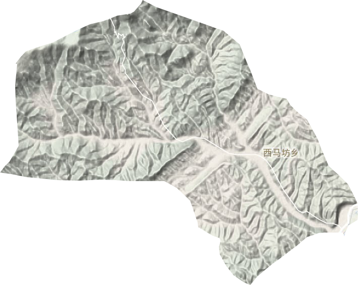 西马坊乡地形地图