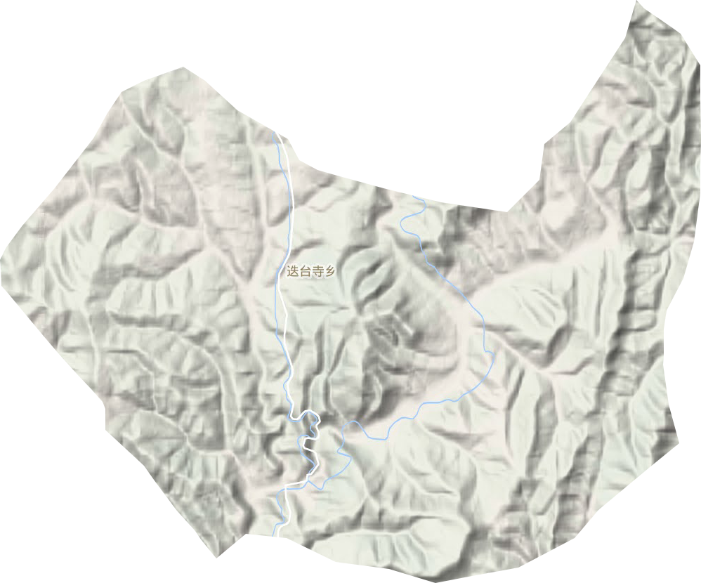 迭台寺乡地形地图