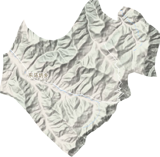东马坊乡地形地图