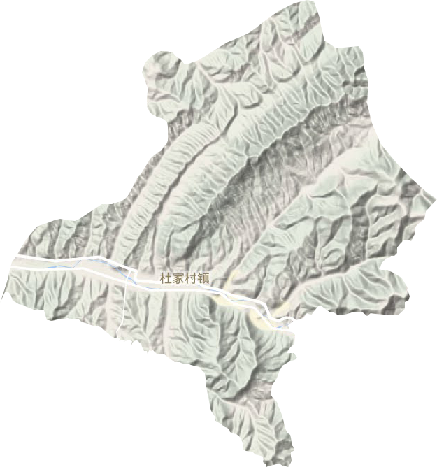杜家村镇地形地图