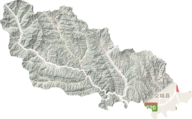 交城县地形地图