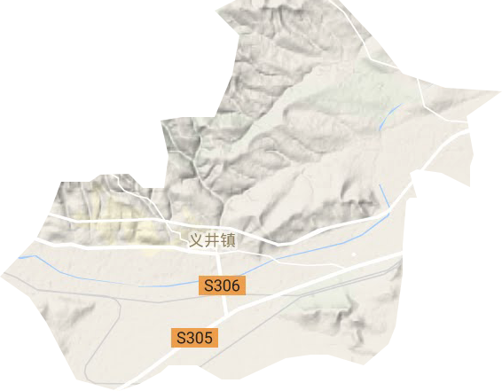 义井镇地形地图