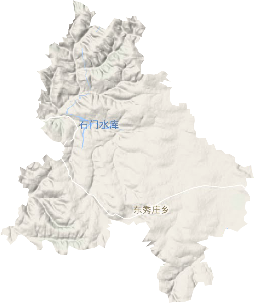 东秀庄乡地形地图