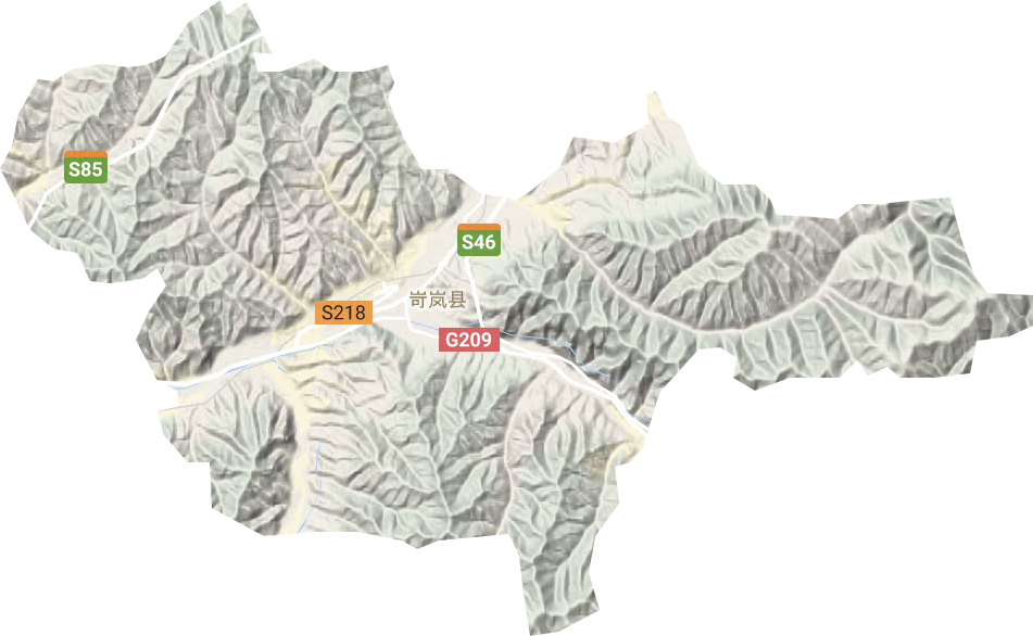岚漪镇地形地图
