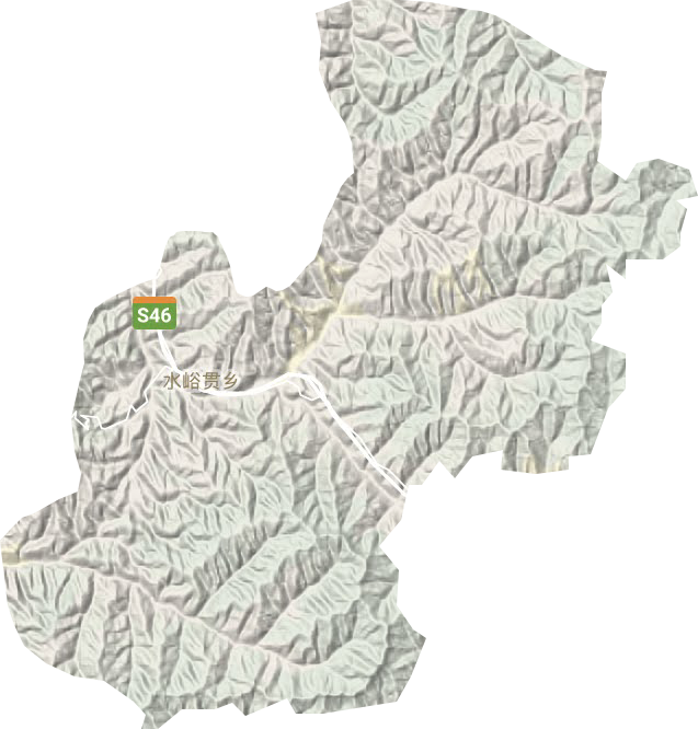 水峪贯乡地形地图