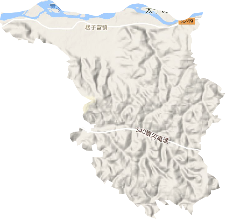 楼子营镇地形地图