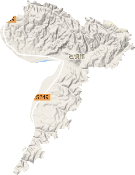 巡镇镇地形地图