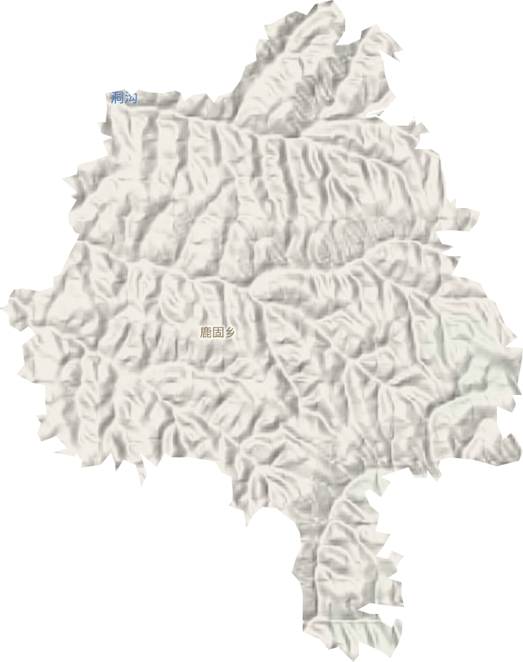 鹿固乡地形地图