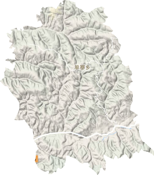 单寨乡地形地图