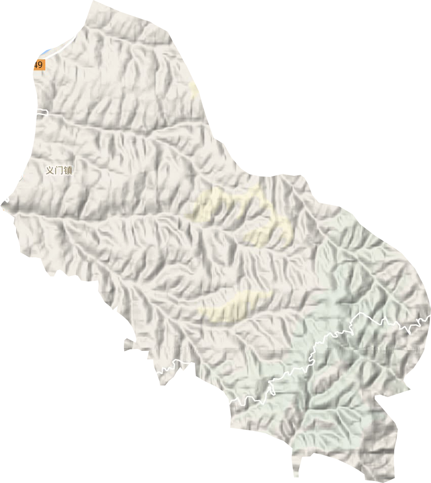 义门镇地形地图