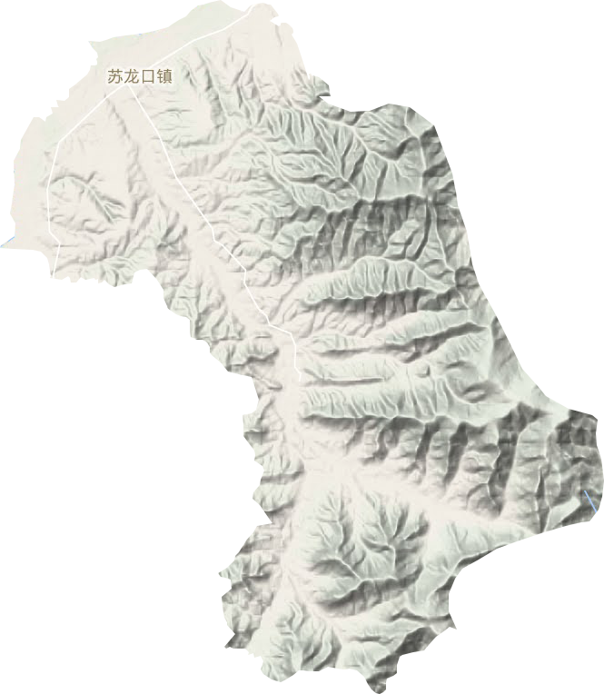 苏龙口镇地形地图