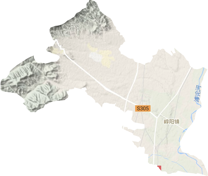 崞阳镇地形地图