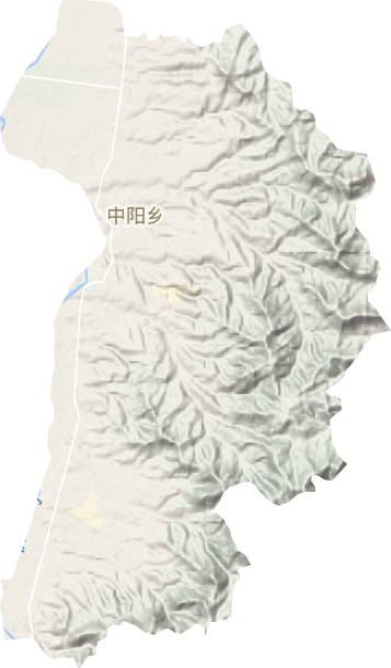 中阳乡地形地图