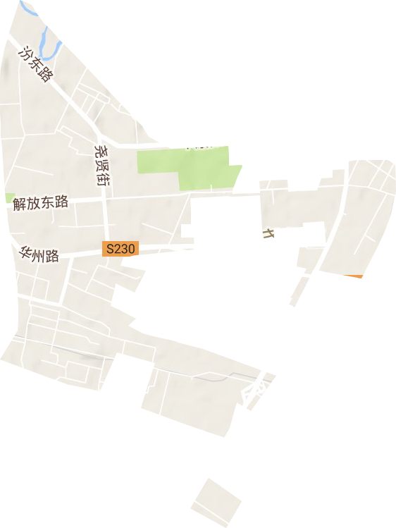 铁路东街道地形地图