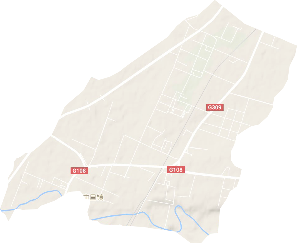 屯里镇地形地图