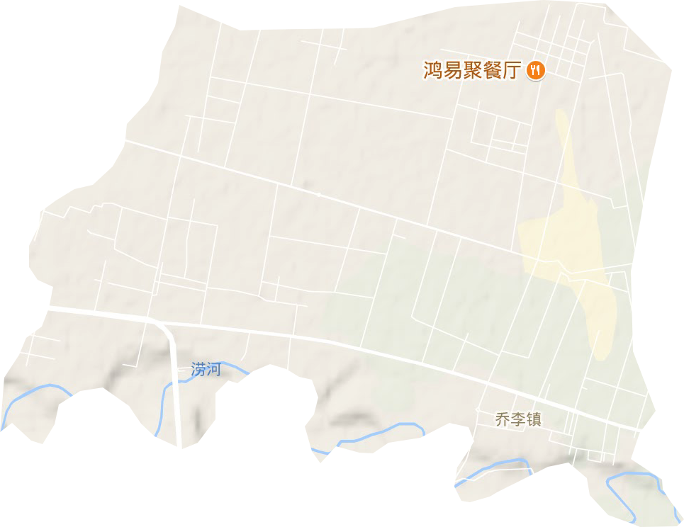 乔李镇地形地图