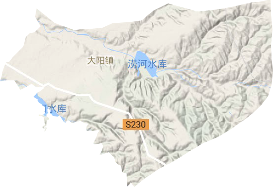 大阳镇地形地图