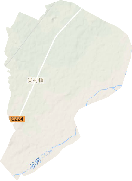 吴村镇地形地图