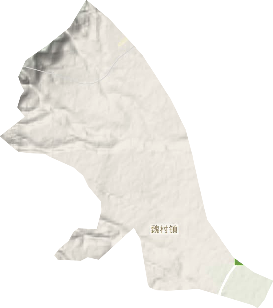 魏村镇地形地图