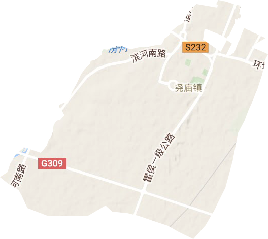 尧庙镇地形地图
