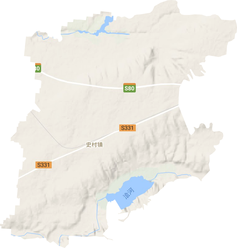 史村镇地形地图