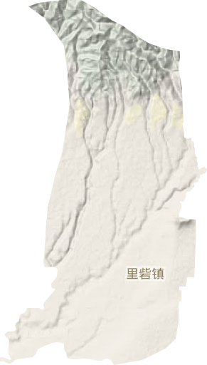 里砦镇地形地图