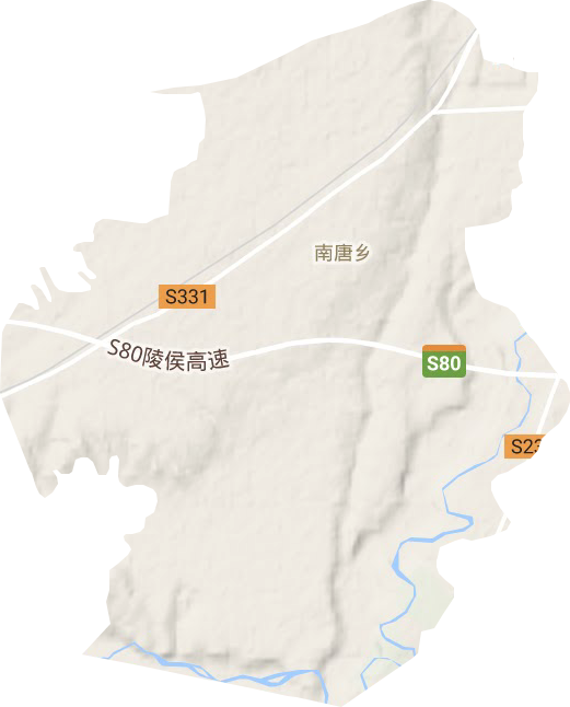 南唐乡地形地图