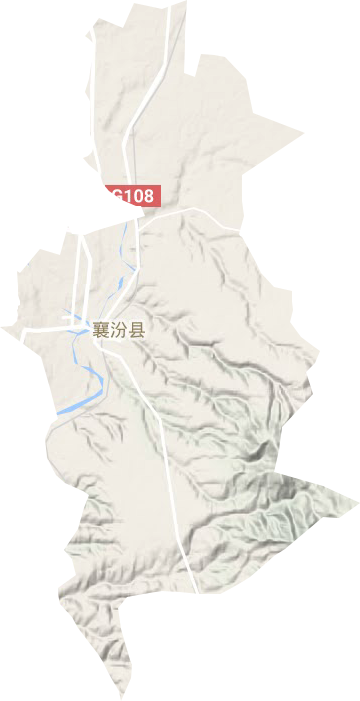 新城镇地形地图