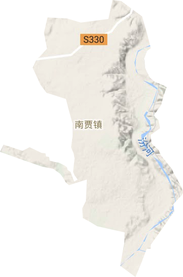 南贾镇地形地图