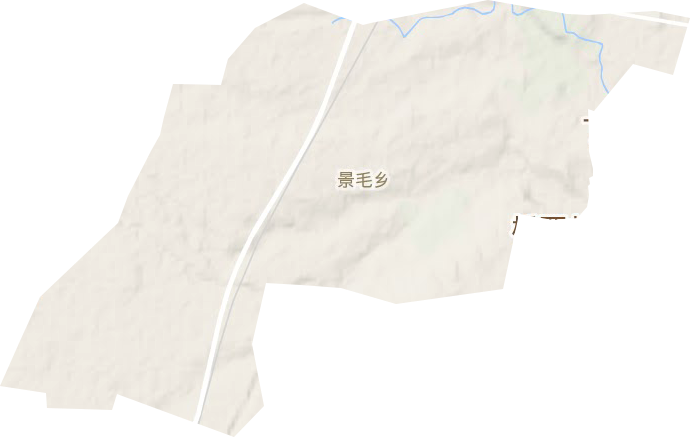 景毛乡地形地图