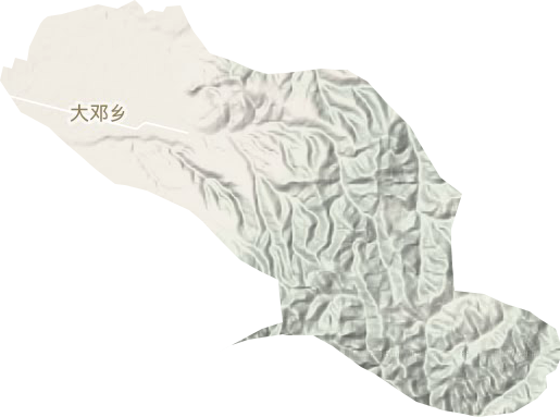 大邓乡地形地图