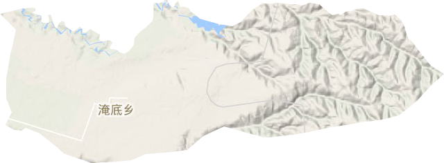淹底乡地形地图