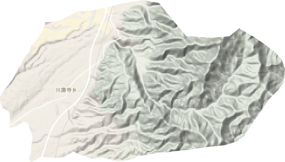 兴唐寺乡地形地图
