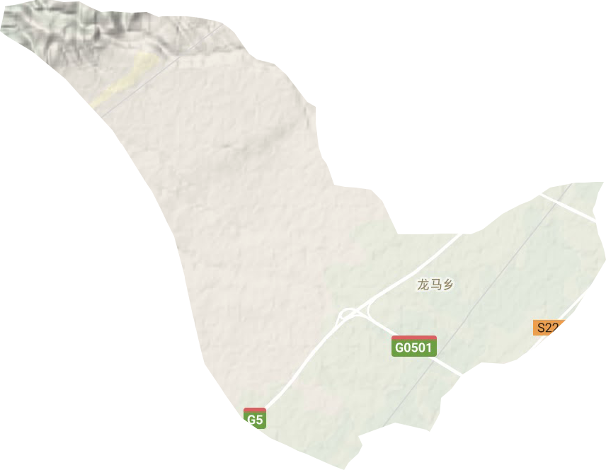 龙马乡地形地图